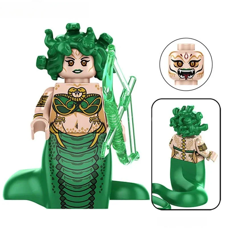 Medusa Greek Mythos Goddess Horror movie Lego Minifigures custom toys 2