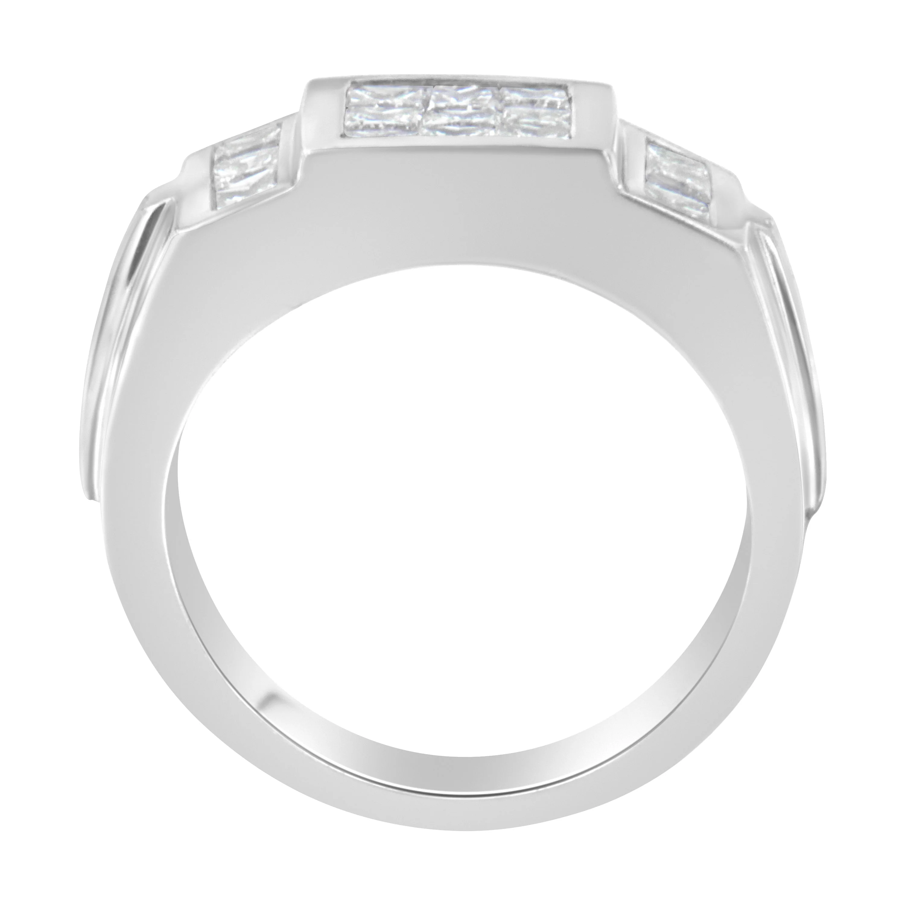 Men's 14K White Gold Diamond Cluster Ring (2 cttw, G-H Color, SI1-SI2 Clarity) - Image 9