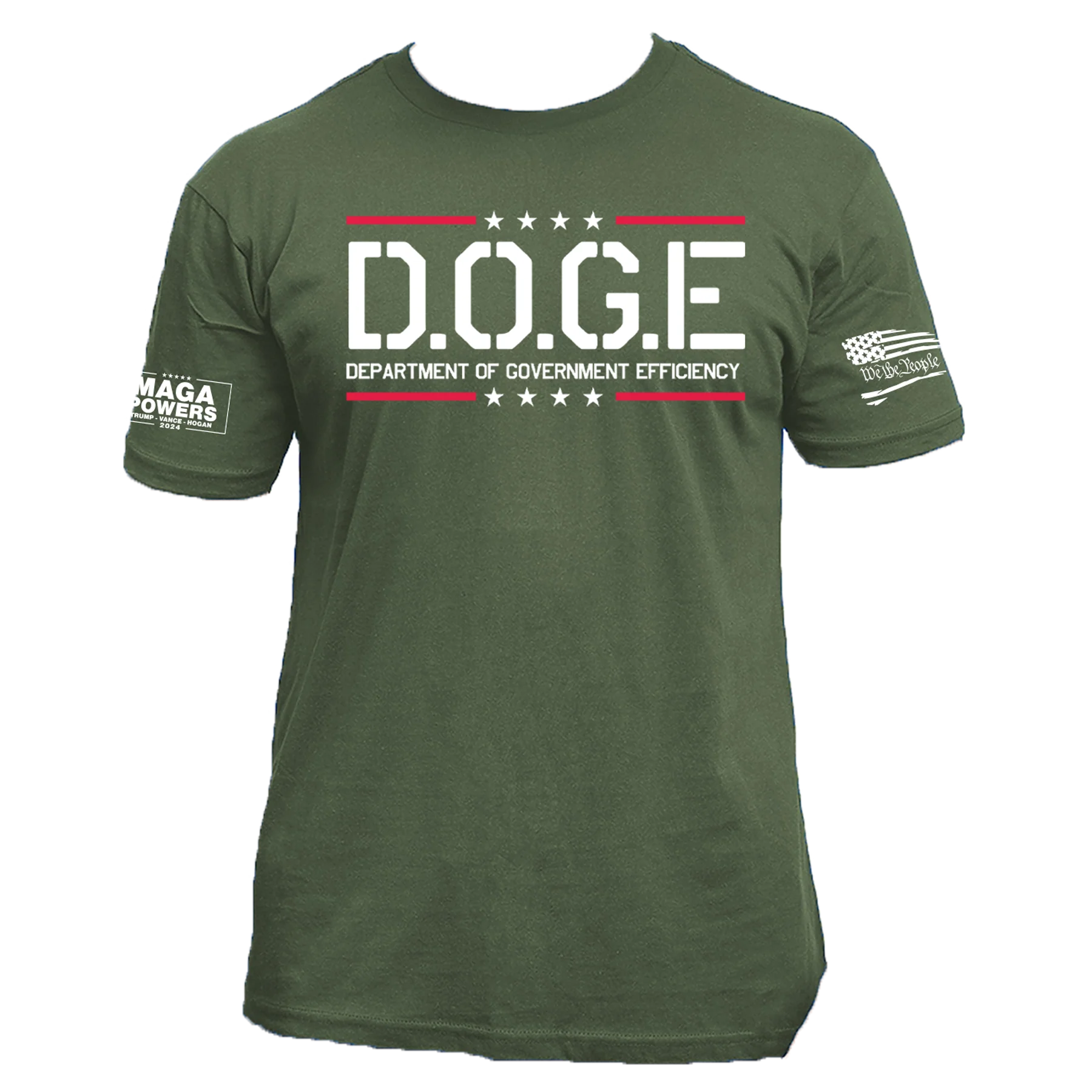 Military Green Doge Adult T-Shirt