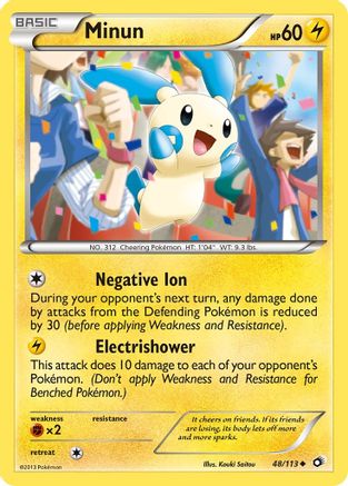 Minun 048/113 - Legendary Treasures Reverse Holofoil