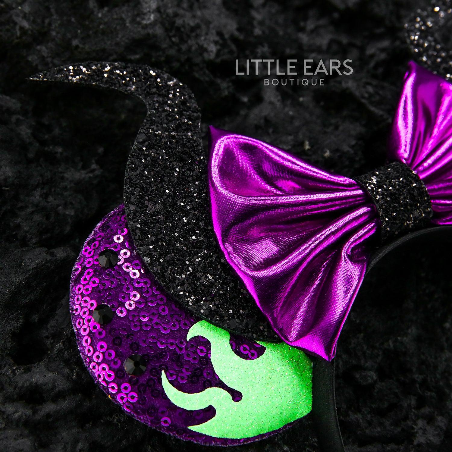 Mistress of All Evil Glitter Mickey Ears - Image 2
