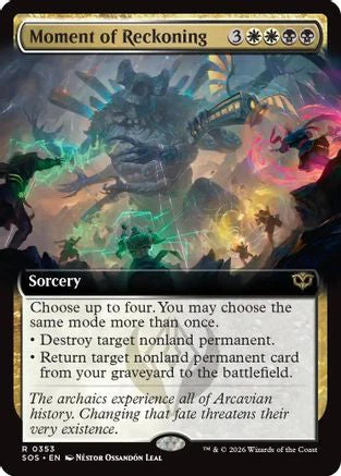 Moment of Reckoning (Extended Art) (SOS-353) - Secrets of Strixhaven