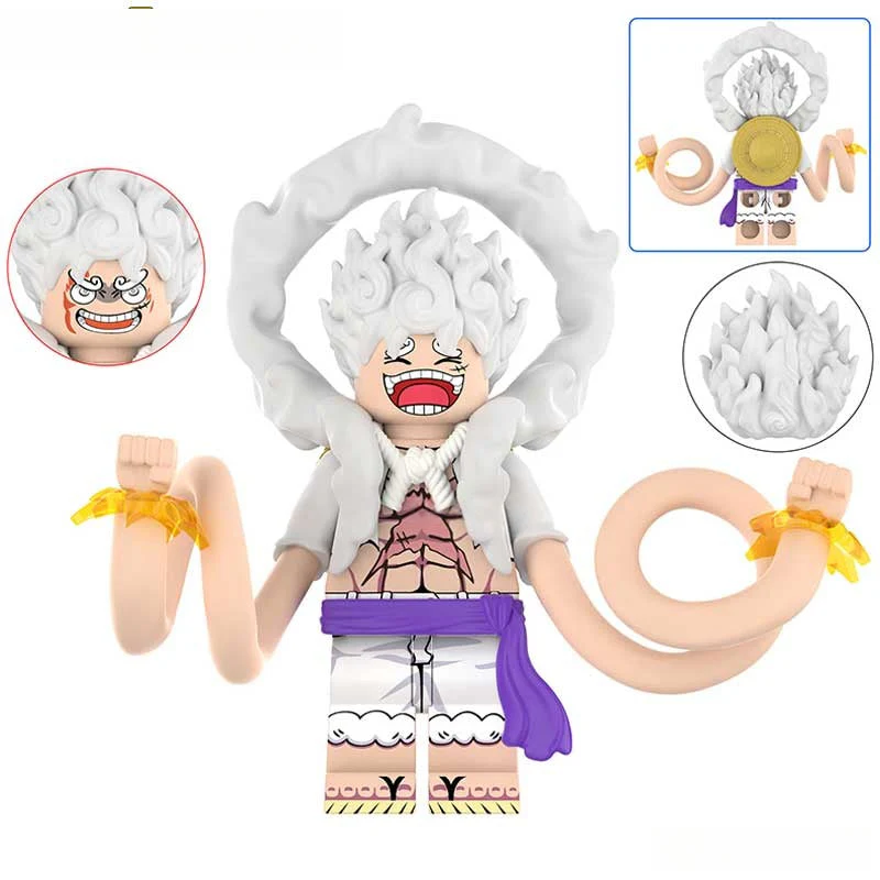 Monkey D Luffy Nika from One Piece Lego Anime Minifigures Custom Toys 16