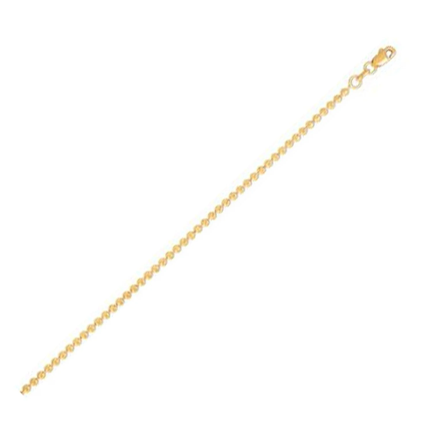Moon Cut Bead Chain in 14k Yellow Gold (2.00 mm) - Image 4