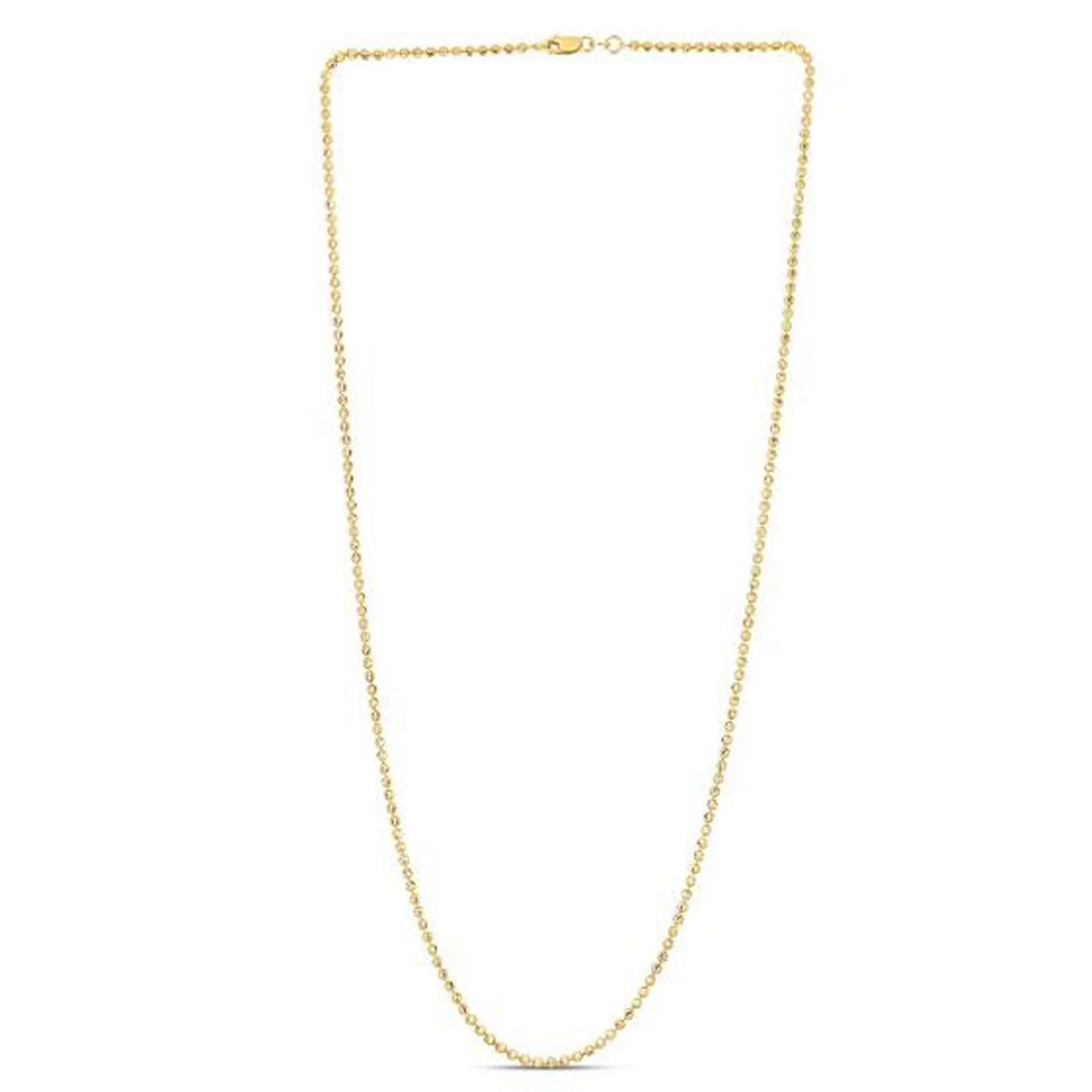 Moon Cut Bead Chain in 14k Yellow Gold (2.00 mm) - Image 6