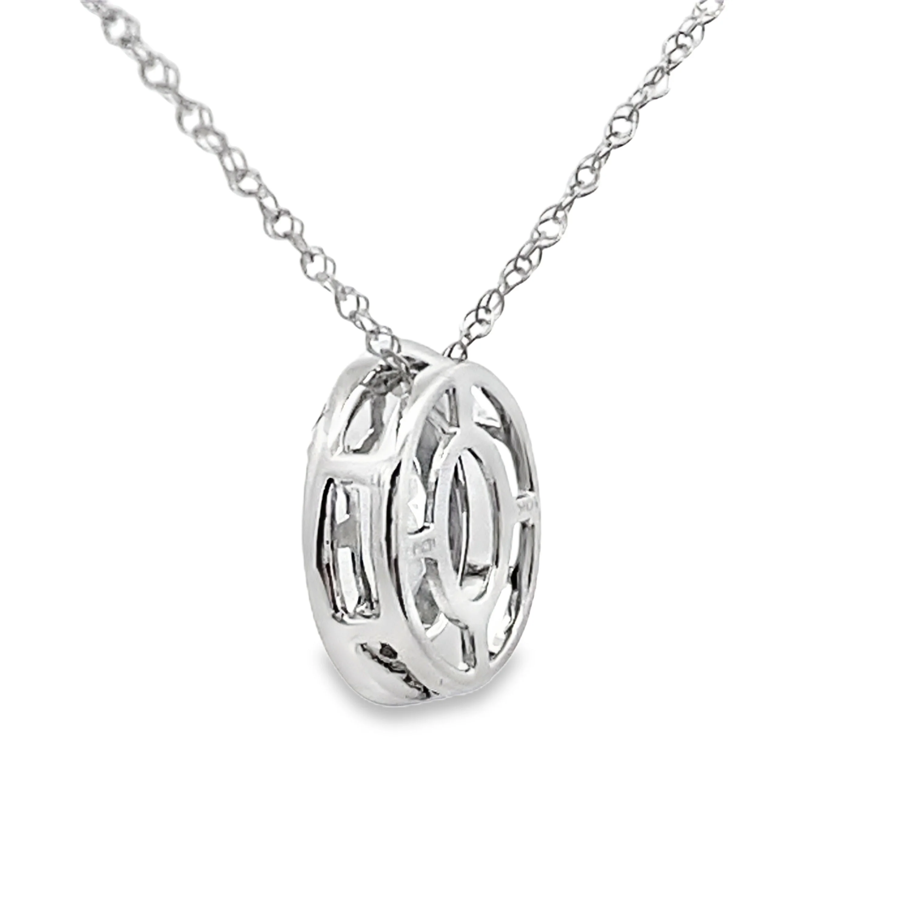 Mystic Fire Topaz Fashion Pendants 10KT White Gold - Image 2