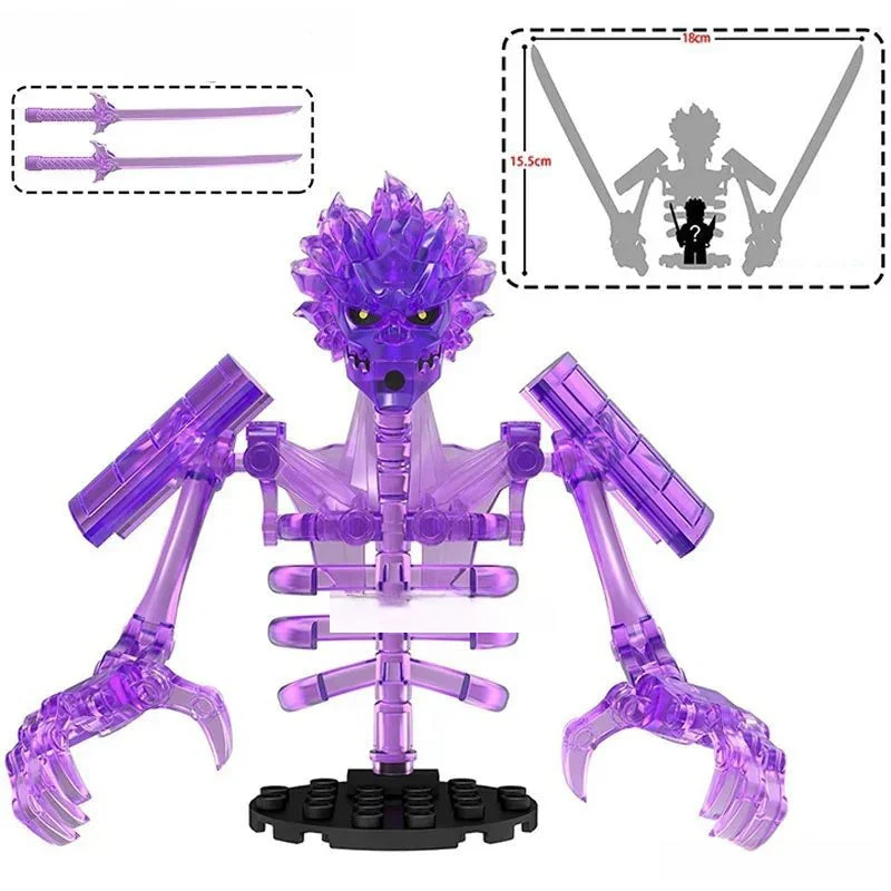 Naruto large Susanoo Sasuke Big Lego Anime Minifigures Custom Toys 4