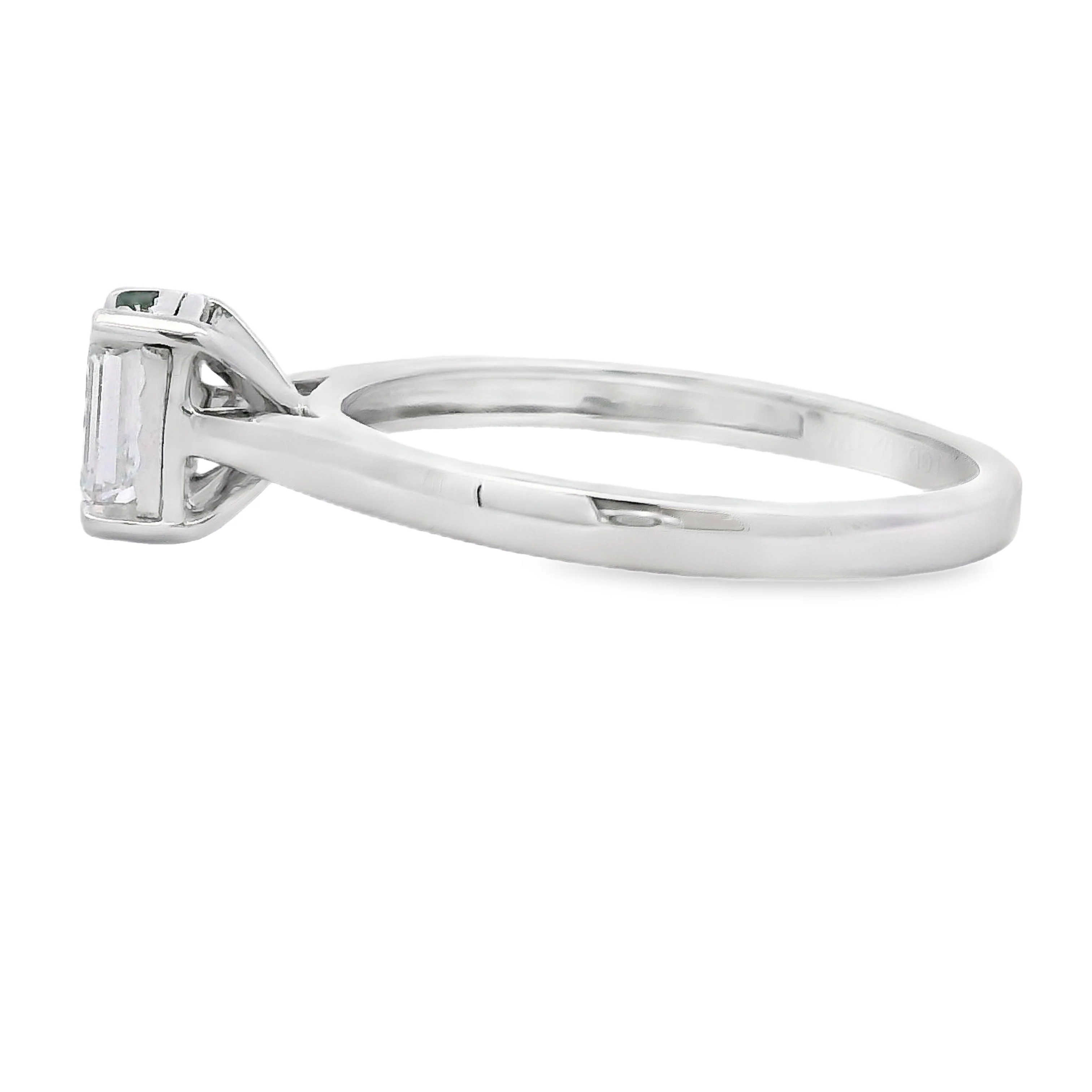 Natural .50ct Lab Grown Diamond 10KT White Gold - Image 2