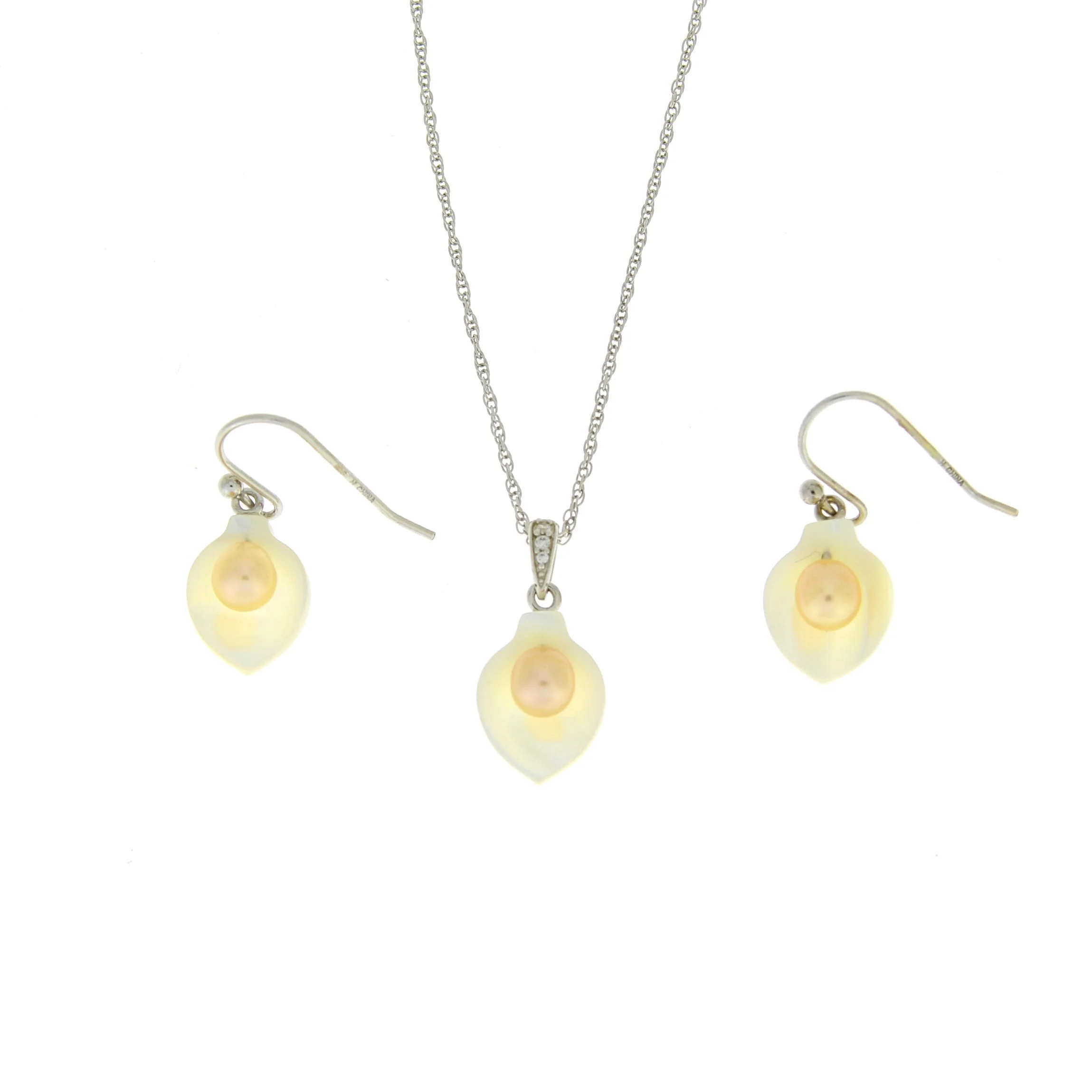 Natural FW Pearl Jewelry sets Sterling Silver - Image 2