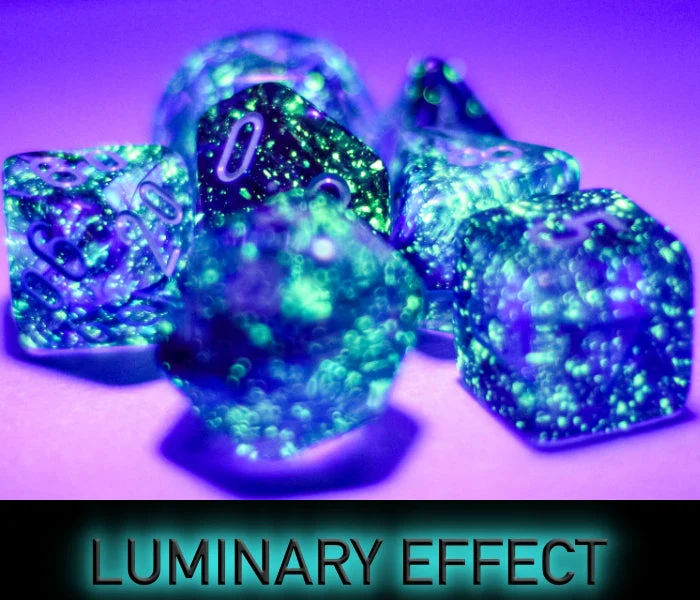 Nebula Mega-hedral Nocturnal/turquoise Luminary  7-Die Set - Image 2