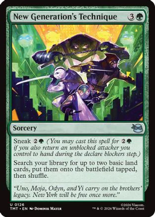 New Generation's Technique (TMT-126) - Teenage Mutant Ninja Turtles Foil