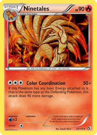 Ninetales 021/113 - Legendary Treasures Reverse Holofoil
