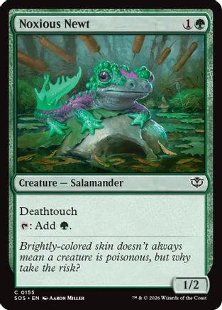 Noxious Newt (SOS-155) - Secrets of Strixhaven Foil