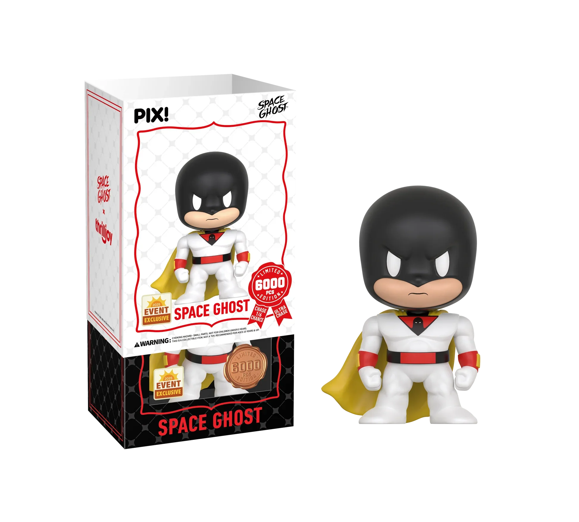 [Thrilljoy] [EXCLUSIVE] Space Ghost - Space Ghost LE6000 PIX Vinyl Figure (1 in 6 Chance at Chase) - Image 3