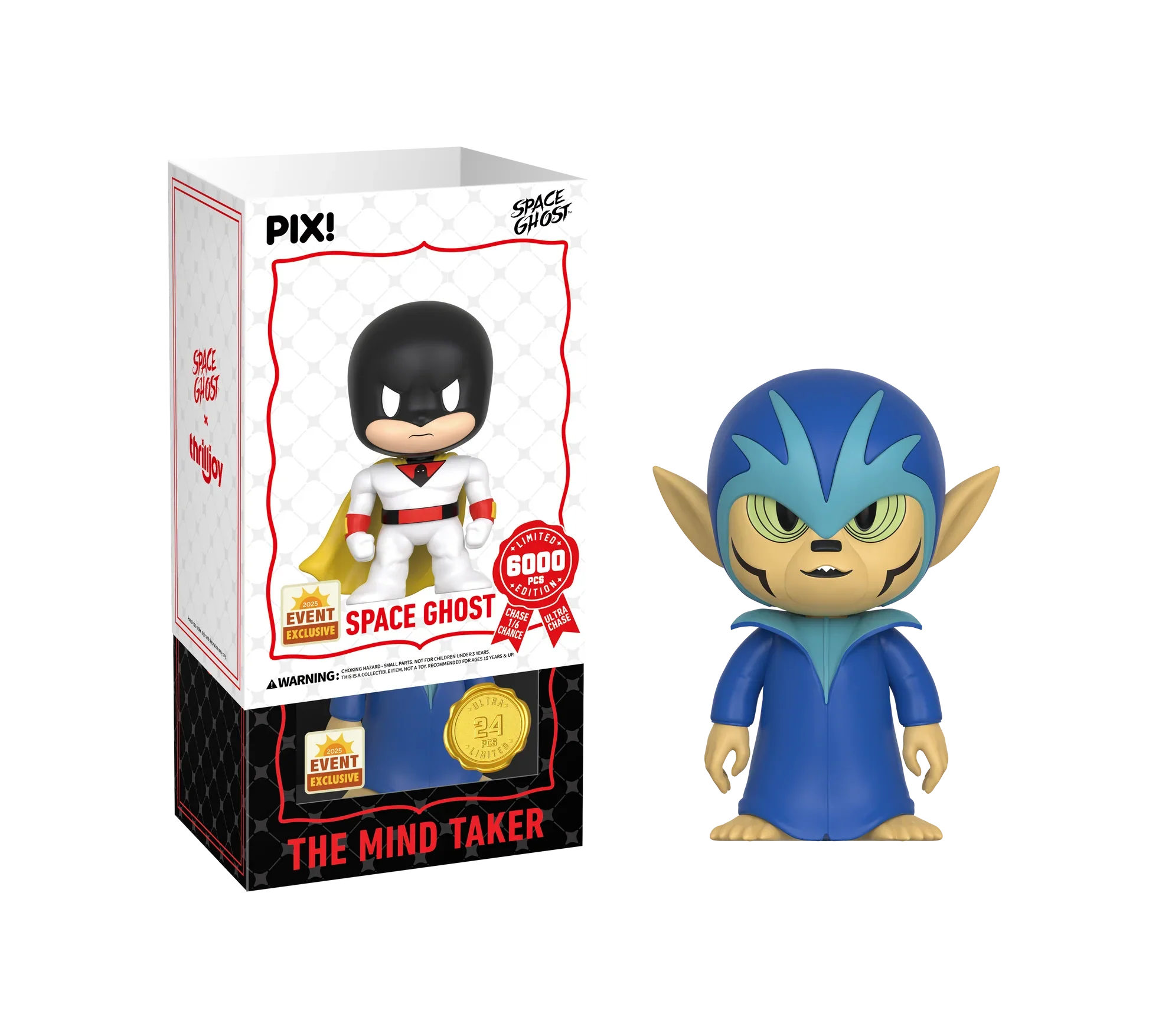 [Thrilljoy] [EXCLUSIVE] Space Ghost - Space Ghost LE6000 PIX Vinyl Figure (1 in 6 Chance at Chase) - Image 5