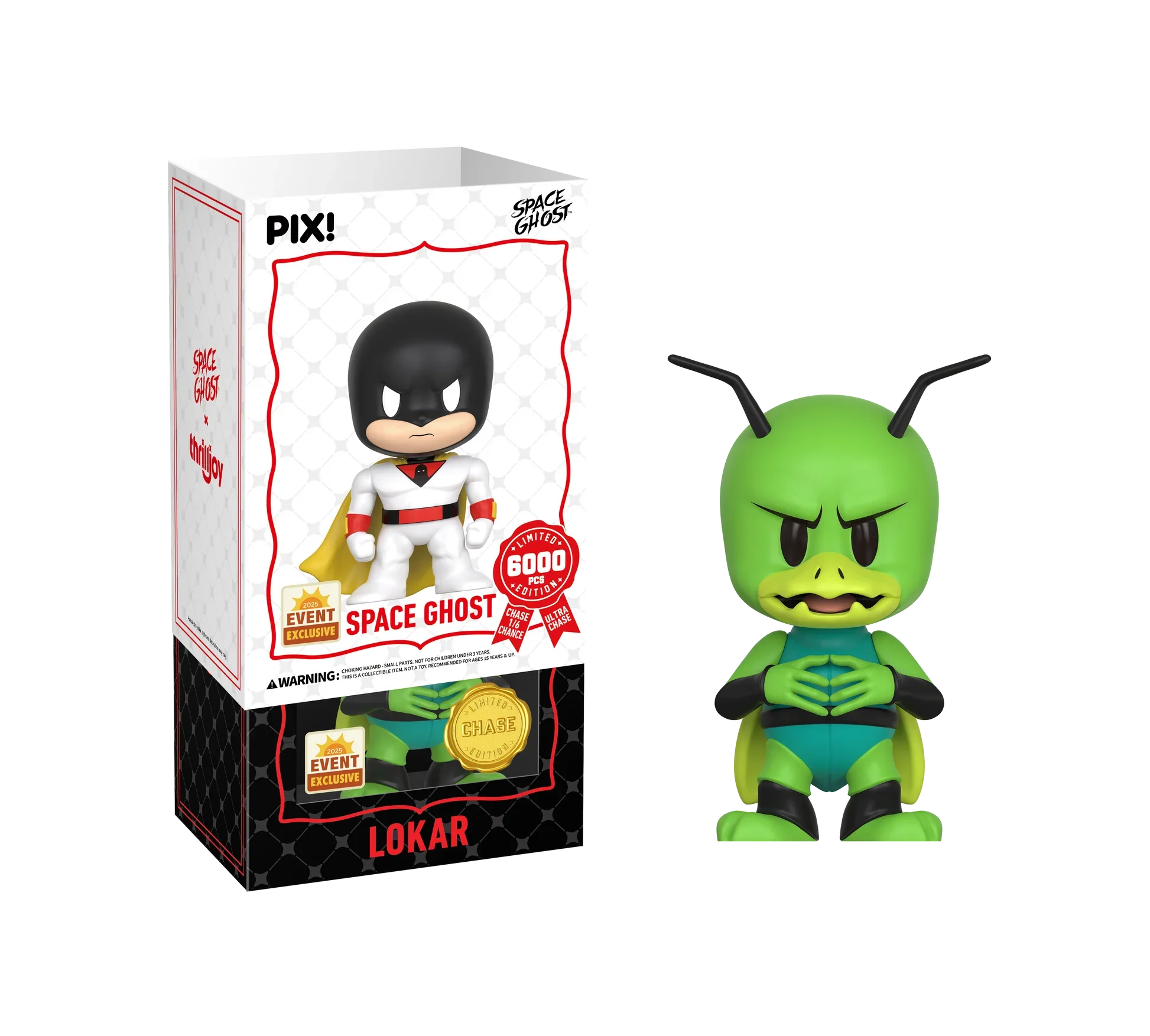 [Thrilljoy] [EXCLUSIVE] Space Ghost - Space Ghost LE6000 PIX Vinyl Figure (1 in 6 Chance at Chase) - Image 7