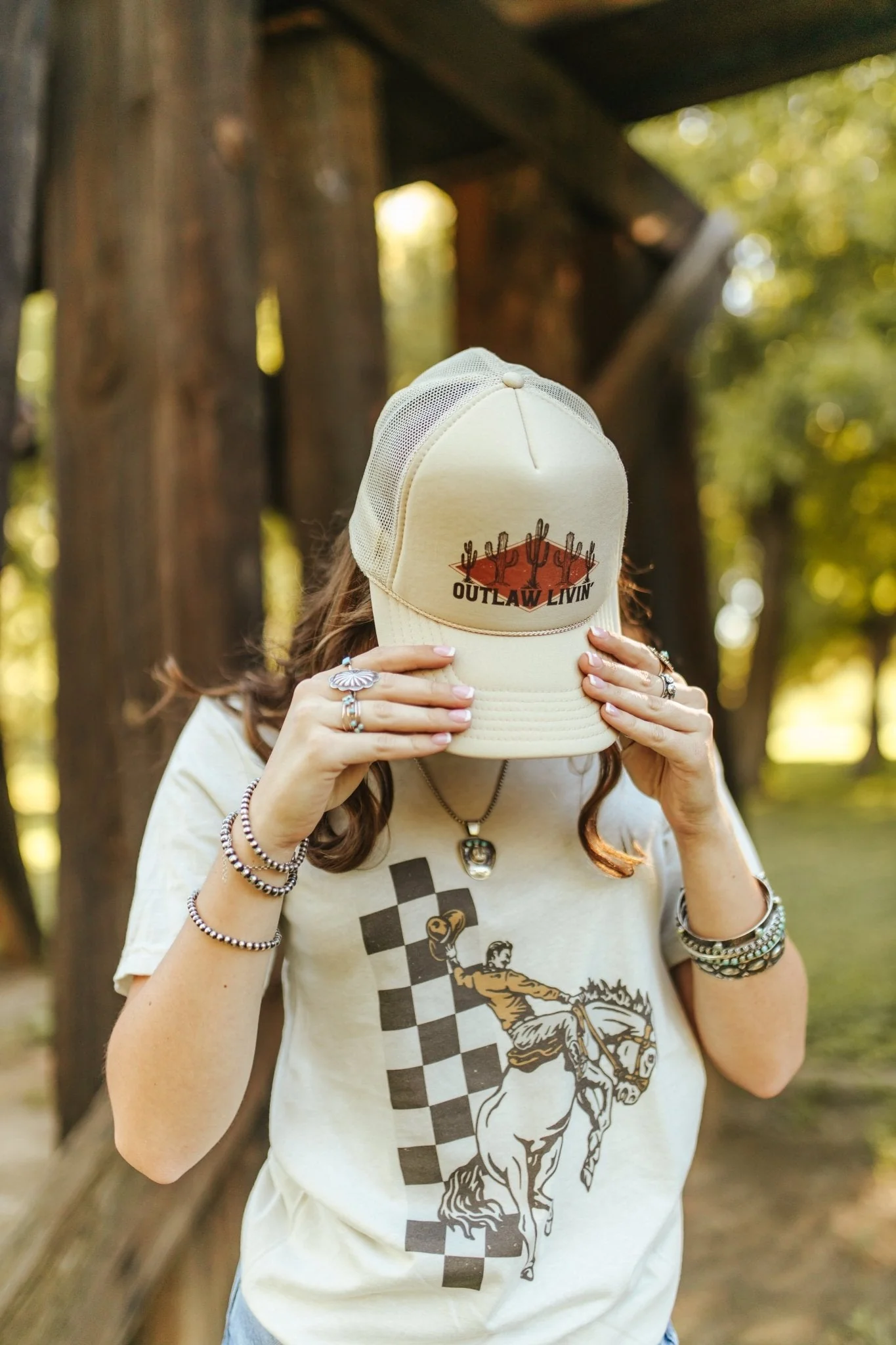 Outlaw Livin' Trucker Hat - Image 2