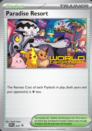 Paradise Resort (World Championships 2025) 224 - SV Scarlet & Violet Promo Cards