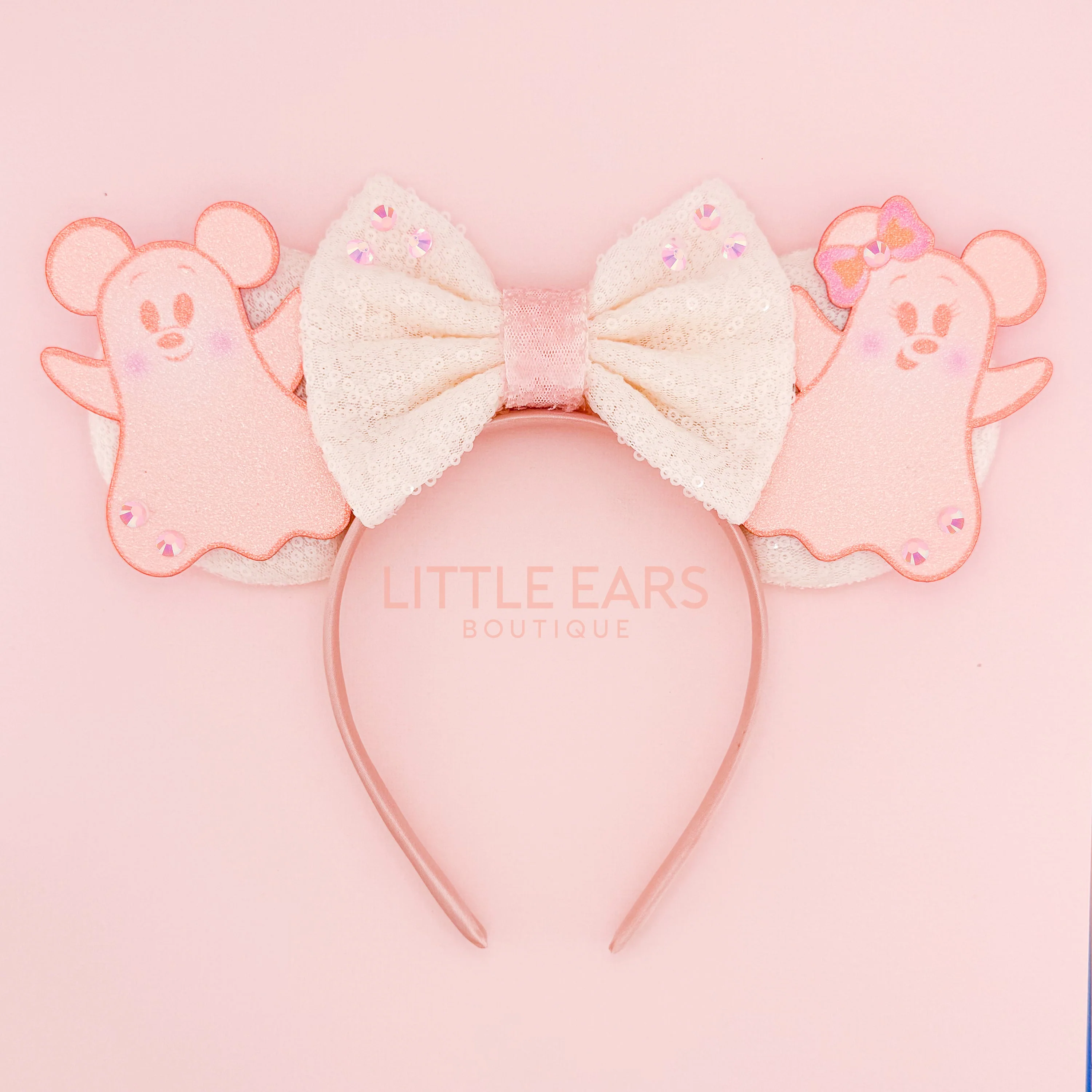 Pastel Ghosts Halloween Mickey Ears