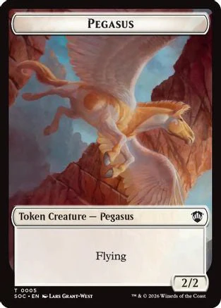 Pegasus // Inkling (0022) Double-Sided Token (SOC-5 // 22) - Commander: Secrets of Strixhaven