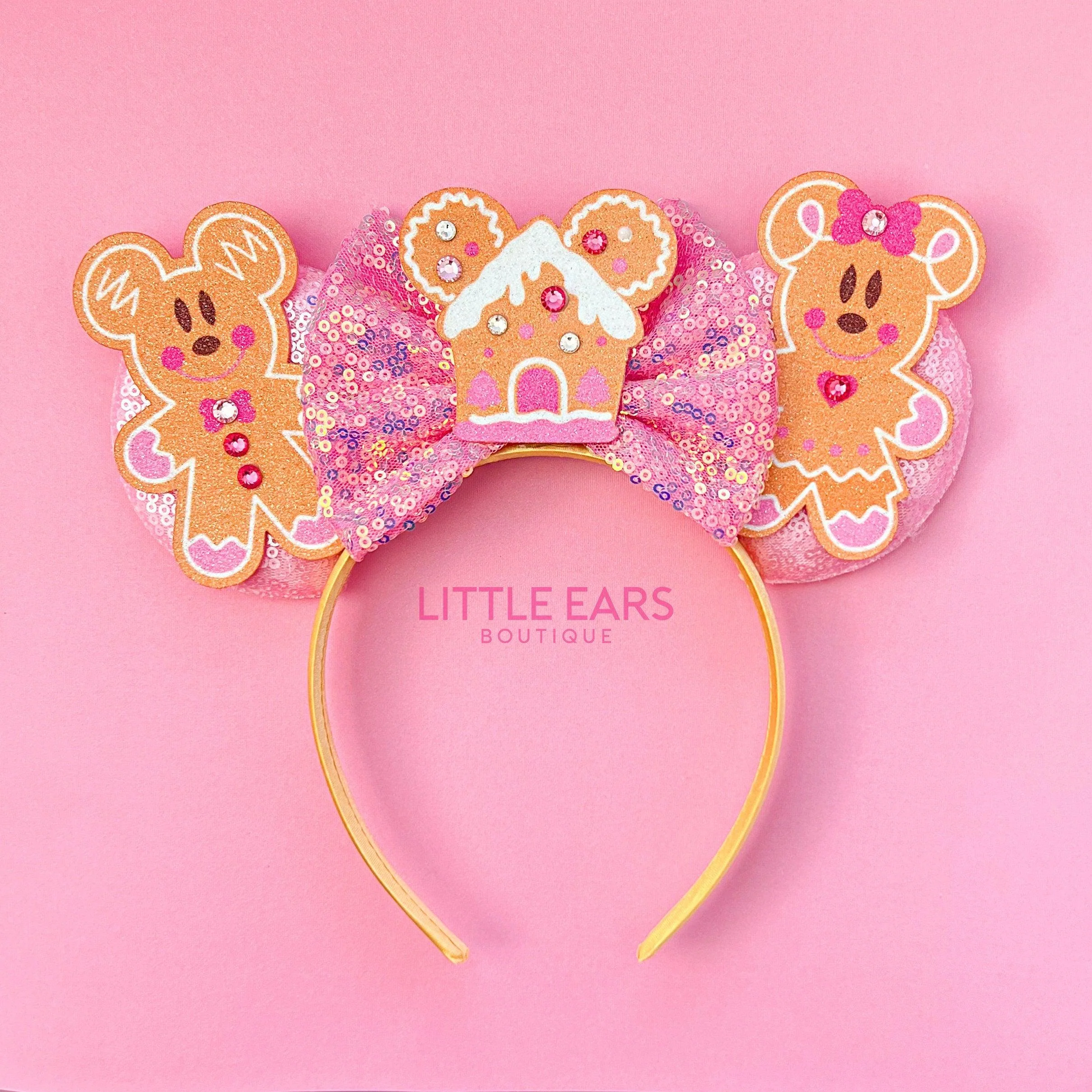 Pink Gingerbread Mickey Ears