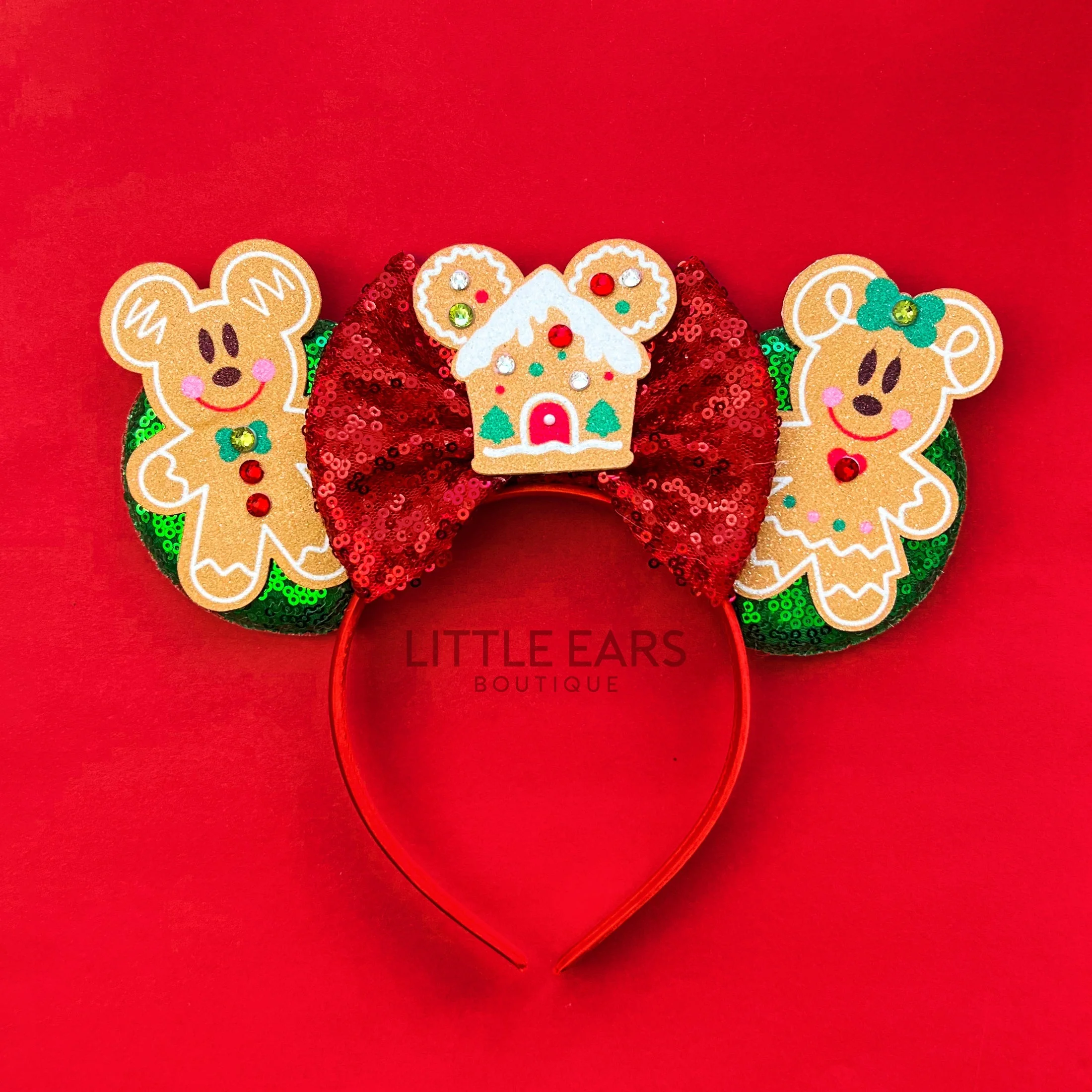 Pink Gingerbread Mickey Ears - Image 2