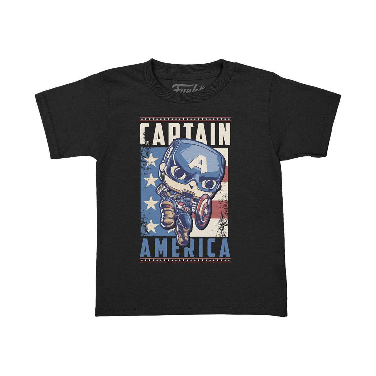 Pkt POP! & Tee: Marvel - Captain America (Youth/Kid Sizes)