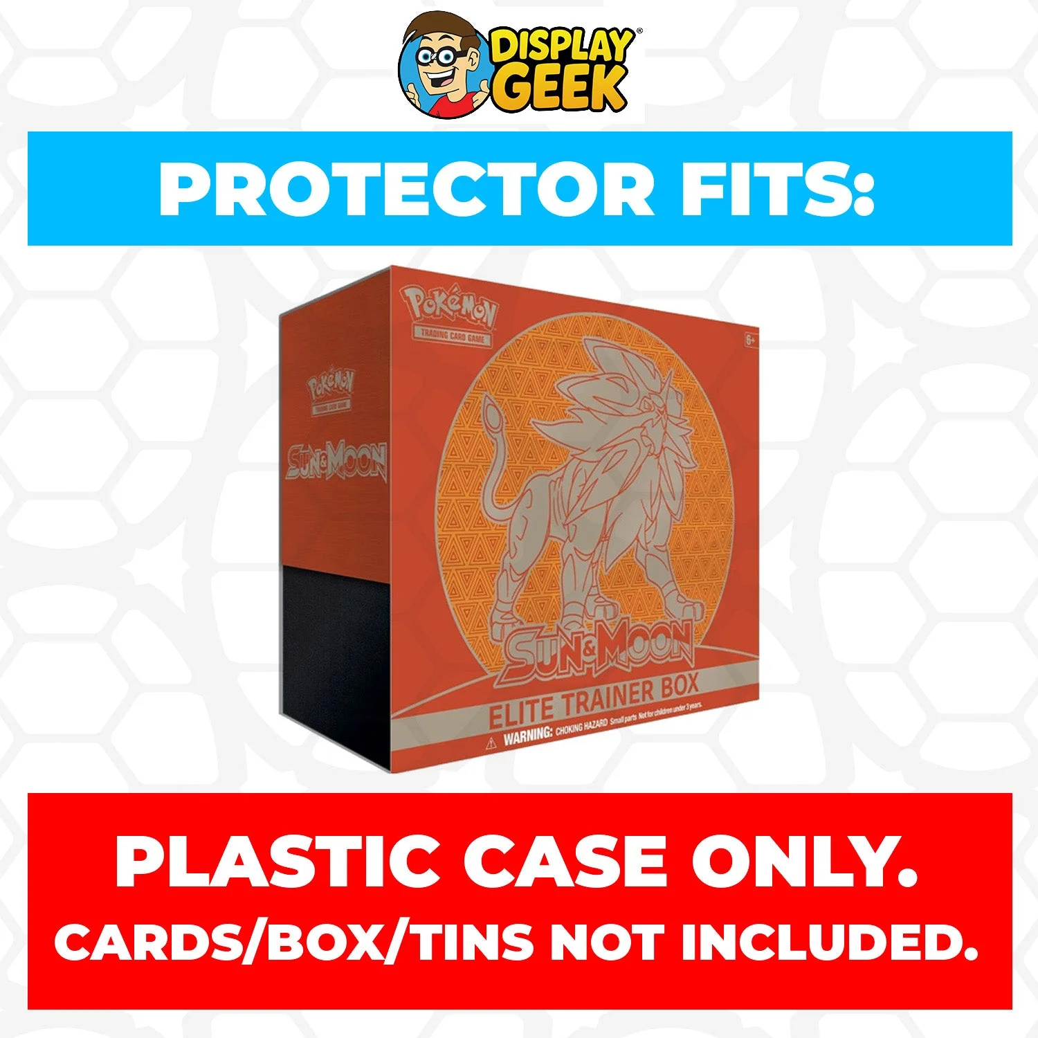 Plastic Protector for Pokemon TCG 2017 Sun & Moon Lunala ETB Elite Trainer Box - Image 3
