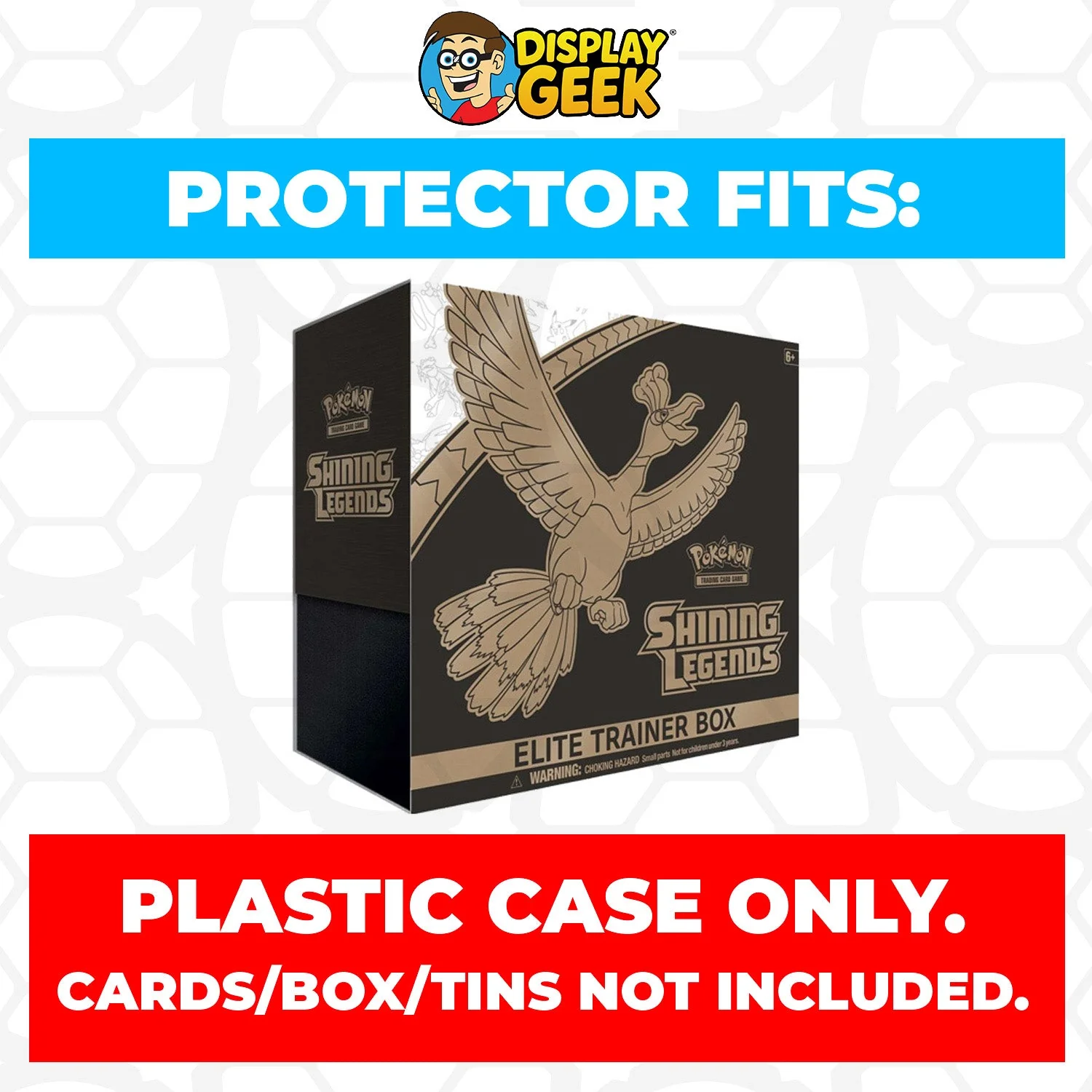 Plastic Protector for Pokemon TCG 2017 Sun & Moon Shining Legends Ho-Oh ETB Elite Trainer Box - Image 2