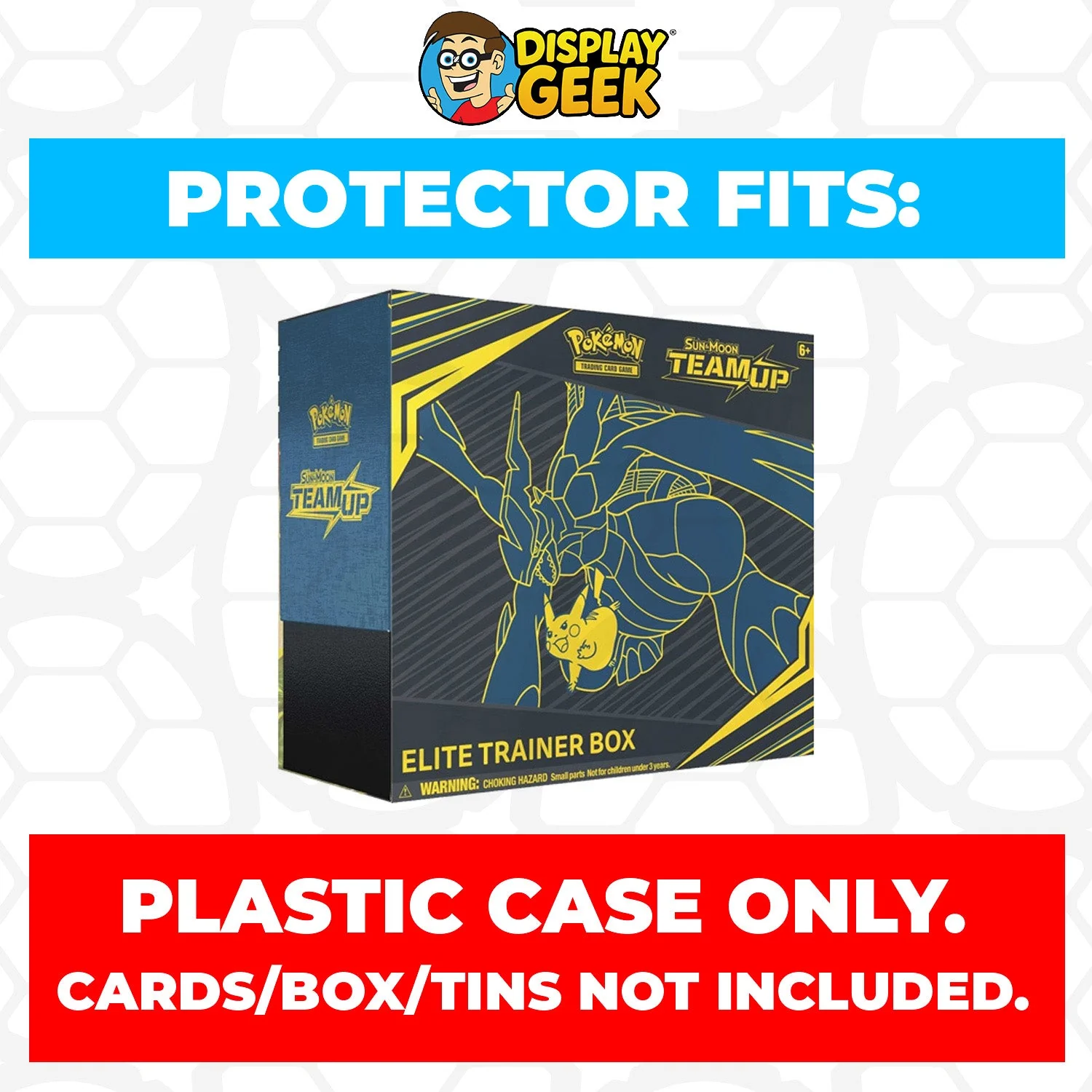 Plastic Protector for Pokemon TCG 2019 Sun & Moon Team Up Zekrom, Pikachu ETB Elite Trainer Box - Image 2