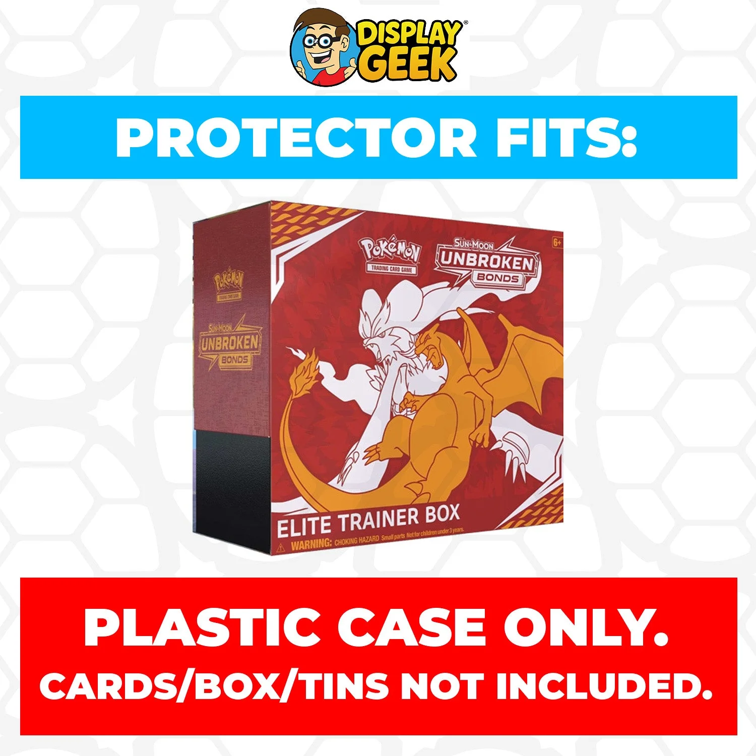 Plastic Protector for Pokemon TCG 2019 Sun & Moon Unbroken Bonds Reshiram, Charizard ETB Elite Trainer Box - Image 2