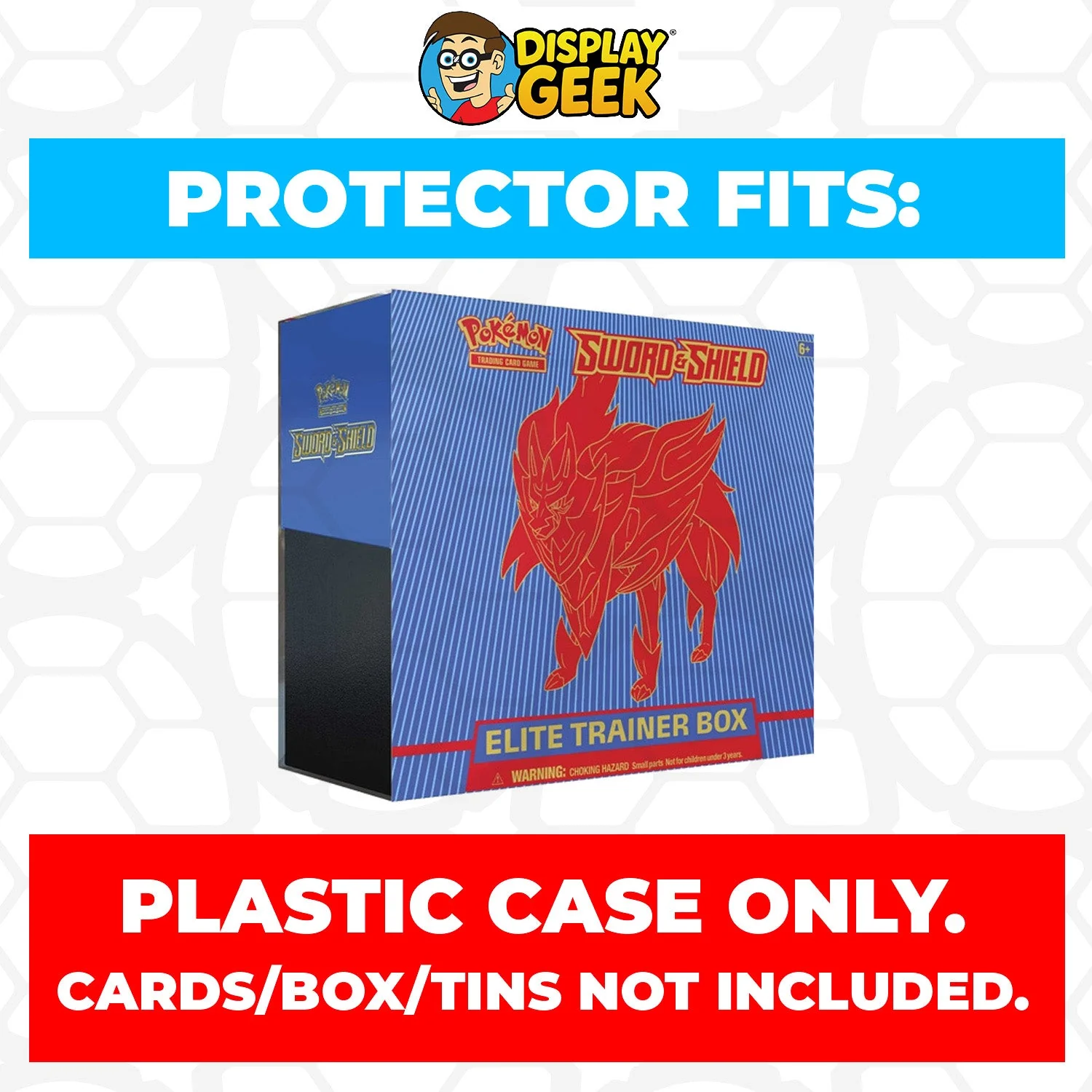 Plastic Protector for Pokemon TCG 2020 Sword & Shield Zamazenta ETB Elite Trainer Box - Image 2