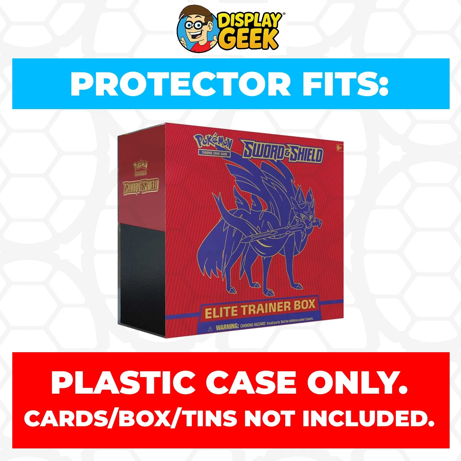 Plastic Protector for Pokemon TCG 2020 Sword & Shield Zamazenta ETB Elite Trainer Box - Image 3