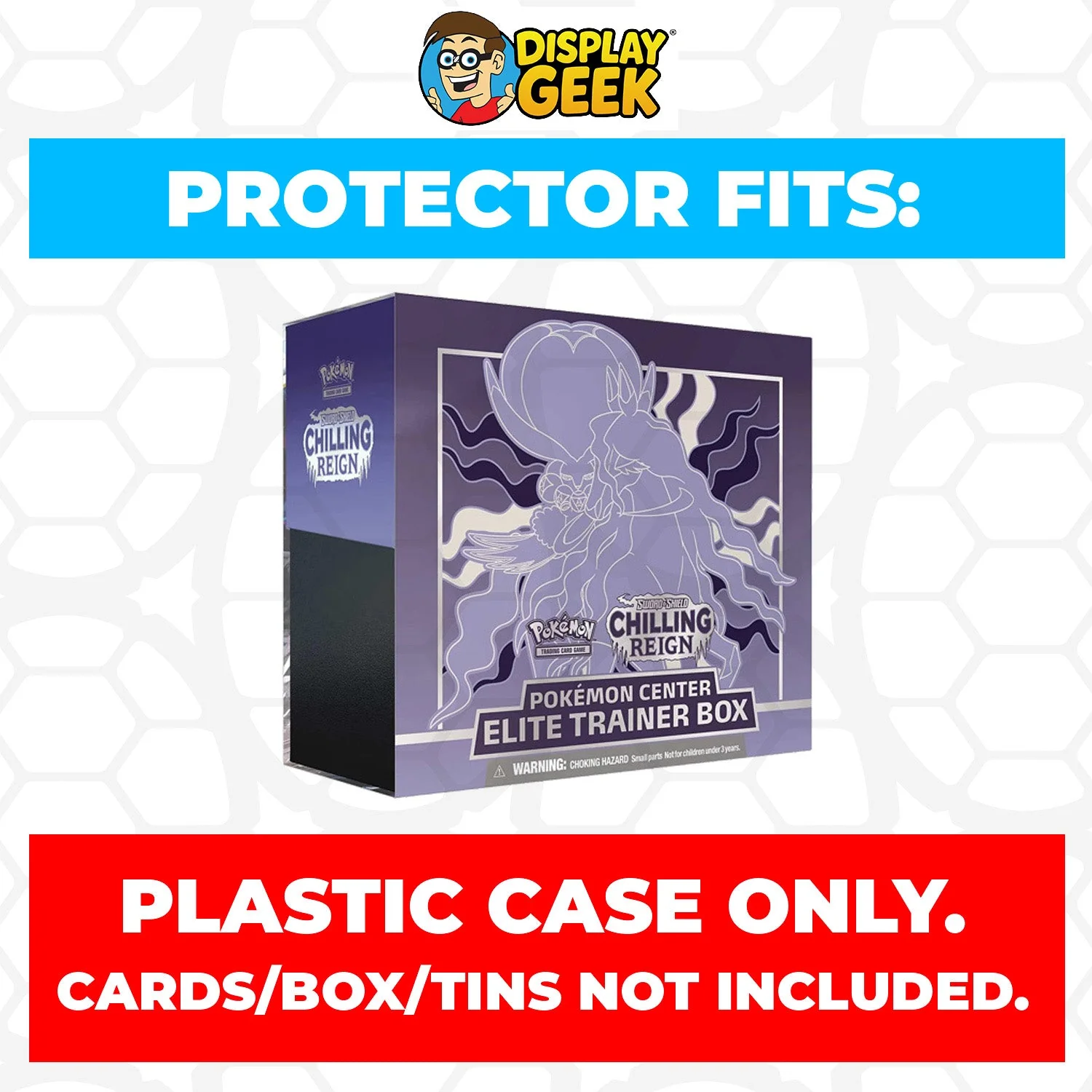 Plastic Protector for Pokemon TCG 2021 Sword & Shield Chilling Reign Ice Rider Calyrex ETB Elite Trainer Box - Image 5