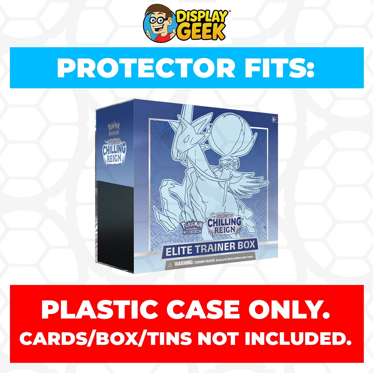 Plastic Protector for Pokemon TCG 2021 Sword & Shield Chilling Reign Shadow Rider Calyrex Pokemon Center ETB Elite Trainer Box - Image 5
