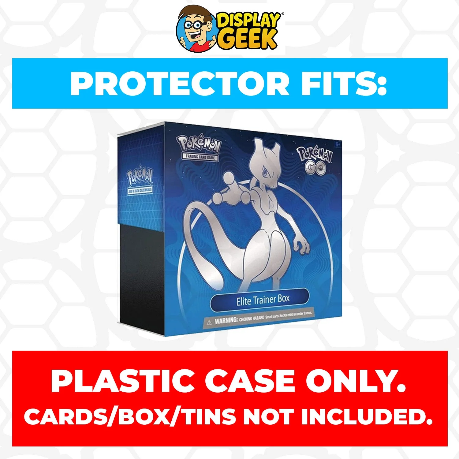 Plastic Protector for Pokemon TCG 2022 Sword & Shield Pokemon Go Mewtwo ETB Elite Trainer Box - Image 2