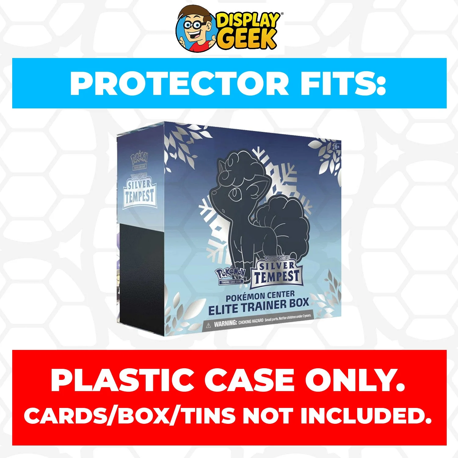 Plastic Protector for Pokemon TCG 2022 Sword & Shield Silver Tempest Vulpix Pokemon Center ETB Elite Trainer Box - Image 2