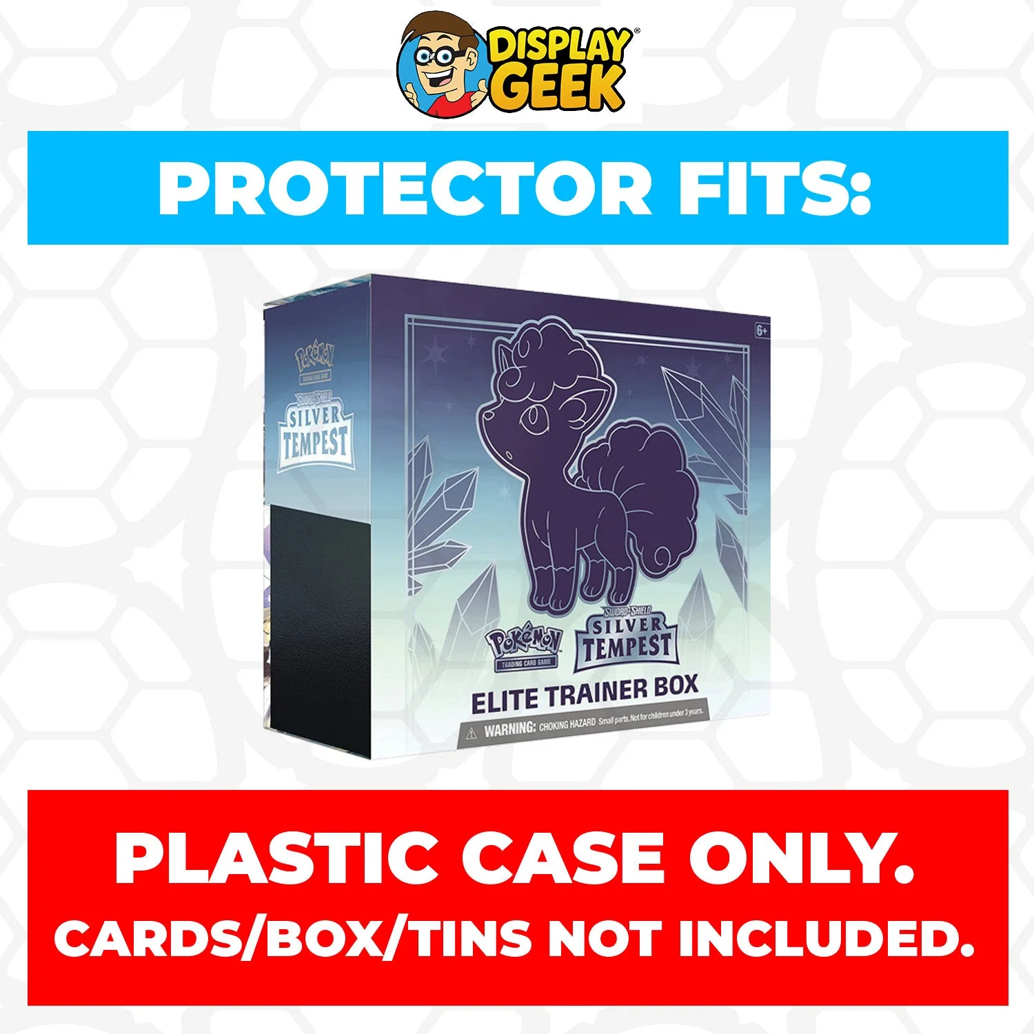 Plastic Protector for Pokemon TCG 2022 Sword & Shield Silver Tempest Vulpix Pokemon Center ETB Elite Trainer Box - Image 3