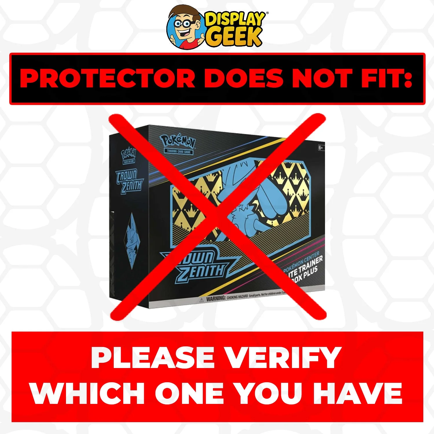 Plastic Protector for Pokemon TCG 2023 Crown Zenith Lucario ETB Elite Trainer Box - Image 3