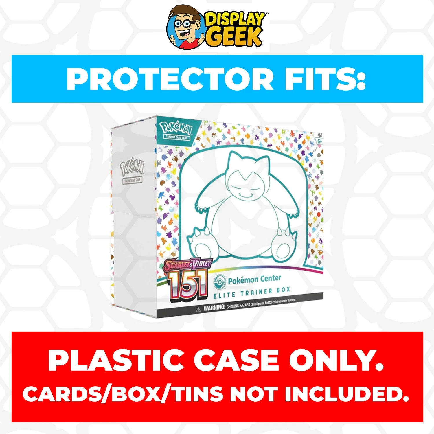 Plastic Protector for Pokemon TCG 2023 Scarlet & Violet 151 Snorlax Pokemon Center ETB Elite Trainer Box - Image 2