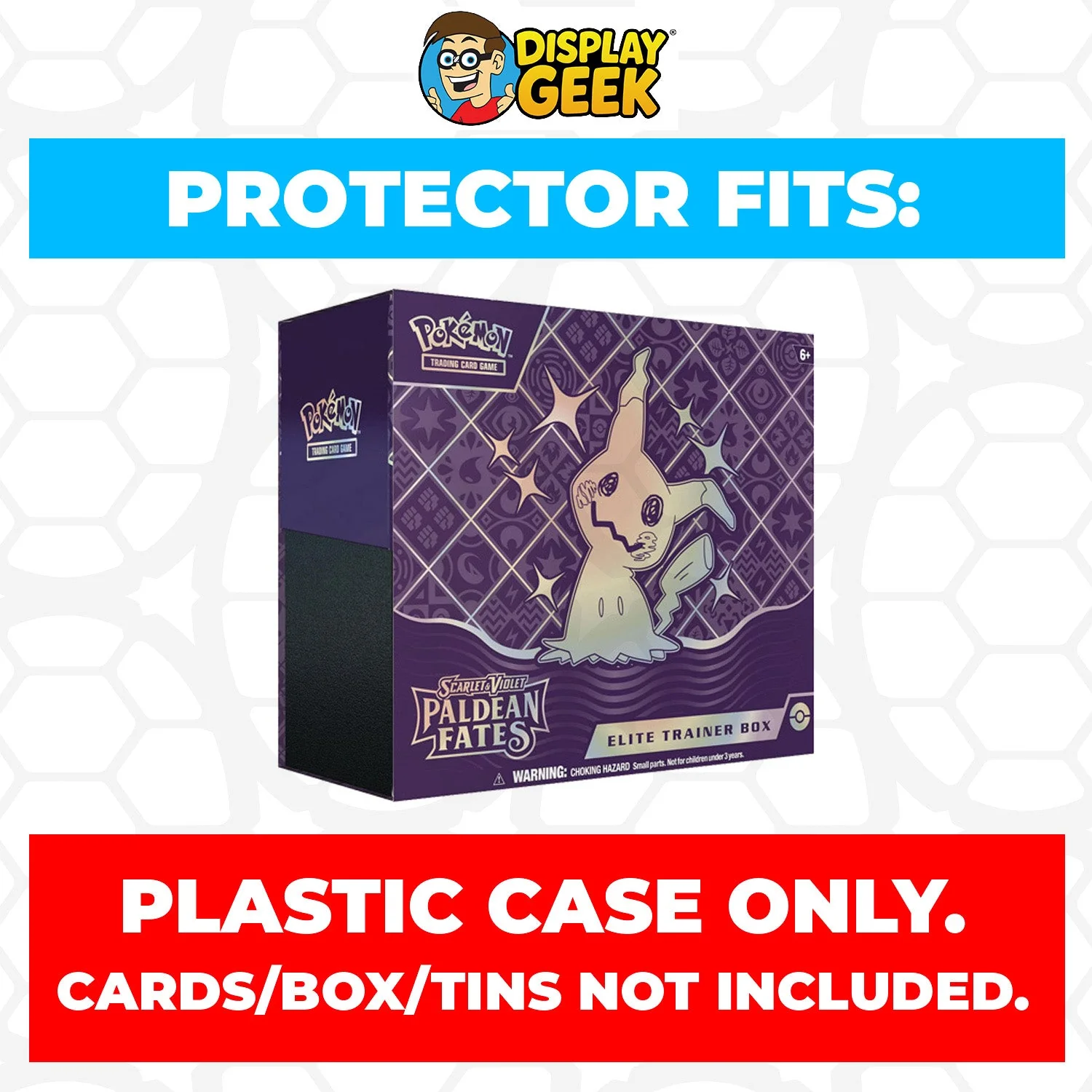 Plastic Protector for Pokemon TCG 2024 Scarlet & Violet Paldean Fates Mimikyu ETB Elite Trainer Box - Image 2