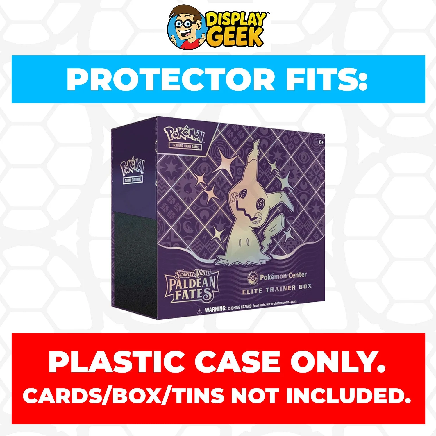 Plastic Protector for Pokemon TCG 2024 Scarlet & Violet Paldean Fates Mimikyu ETB Elite Trainer Box - Image 3
