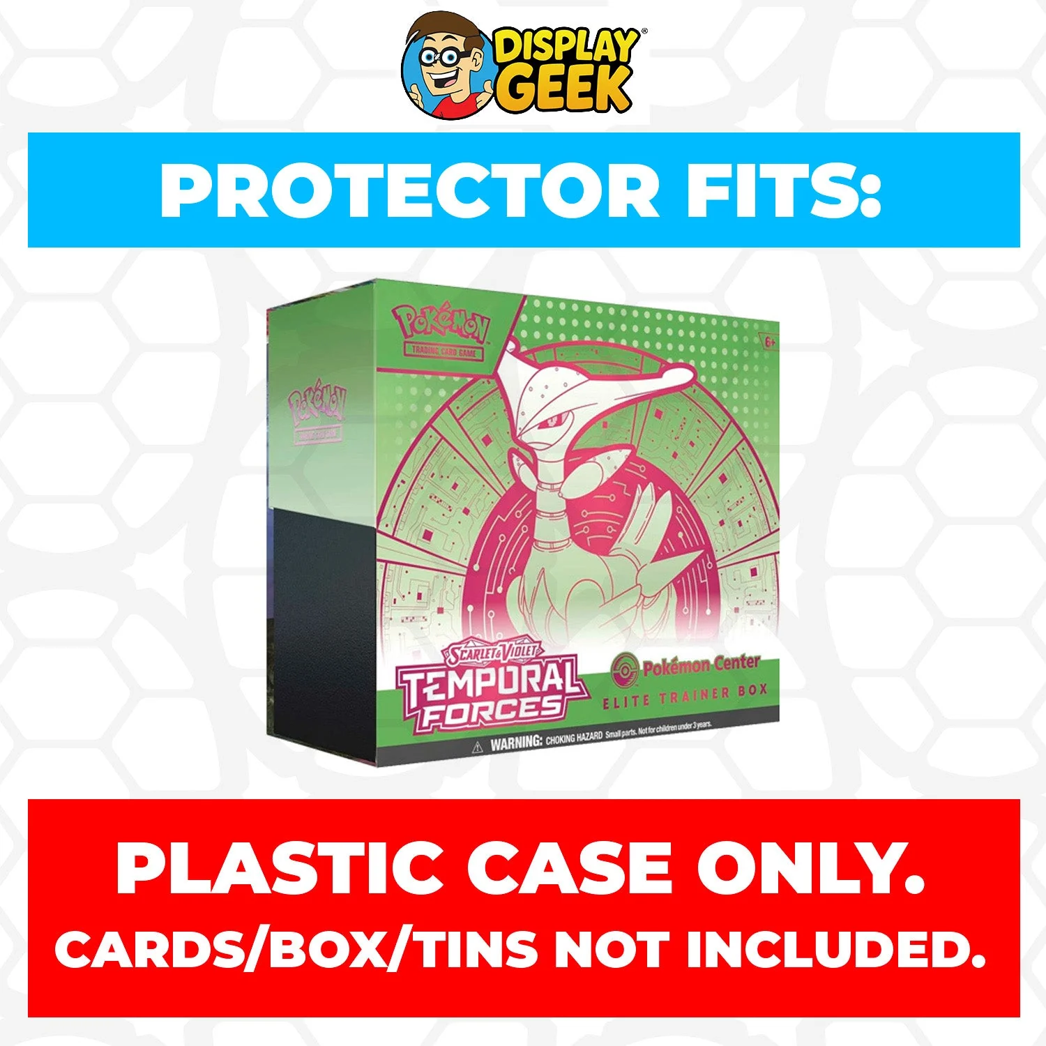 Plastic Protector for Pokemon TCG 2024 Scarlet & Violet Temporal Forces Iron Leaves Pokemon Center ETB Elite Trainer Box - Image 2