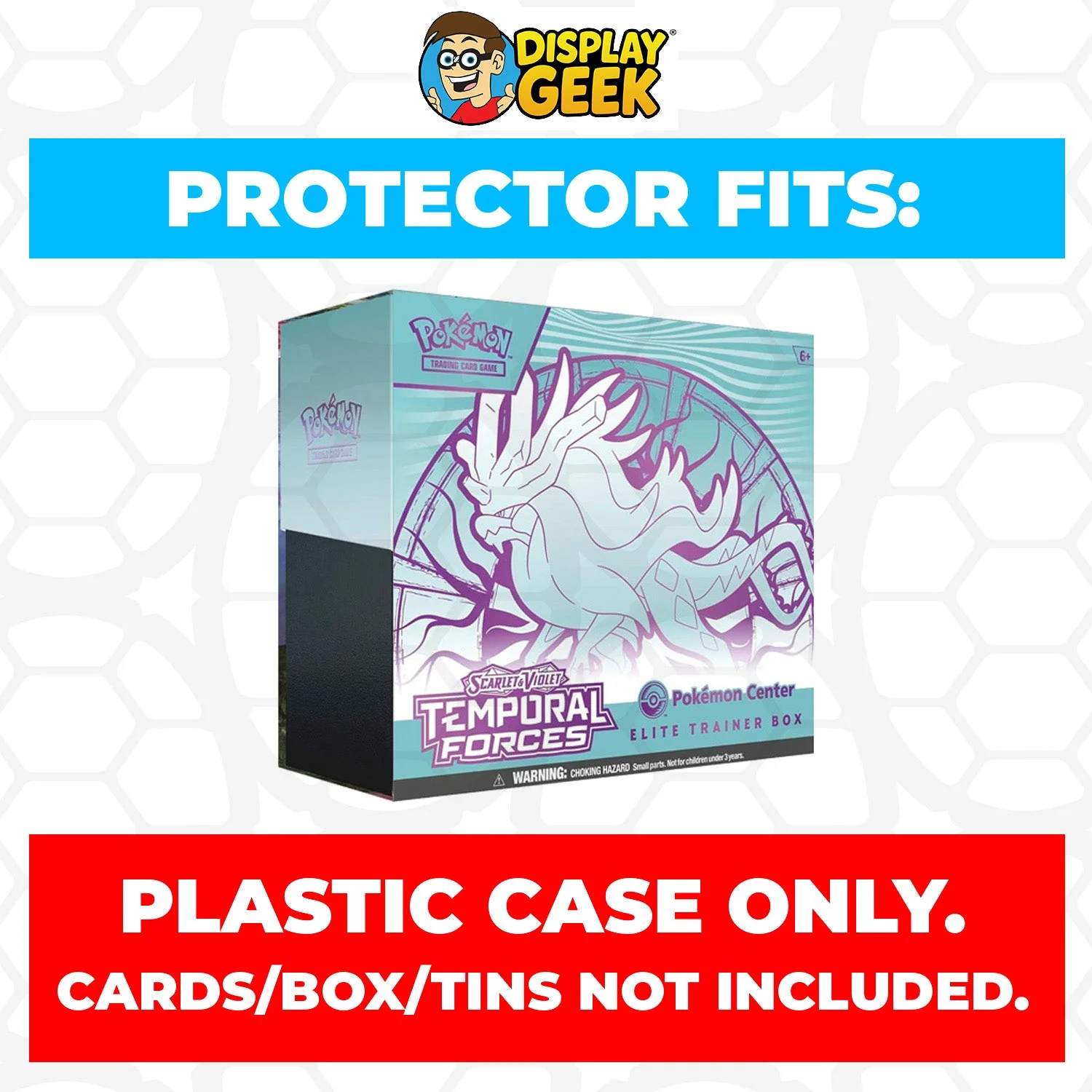 Plastic Protector for Pokemon TCG 2024 Scarlet & Violet Temporal Forces Iron Leaves Pokemon Center ETB Elite Trainer Box - Image 4