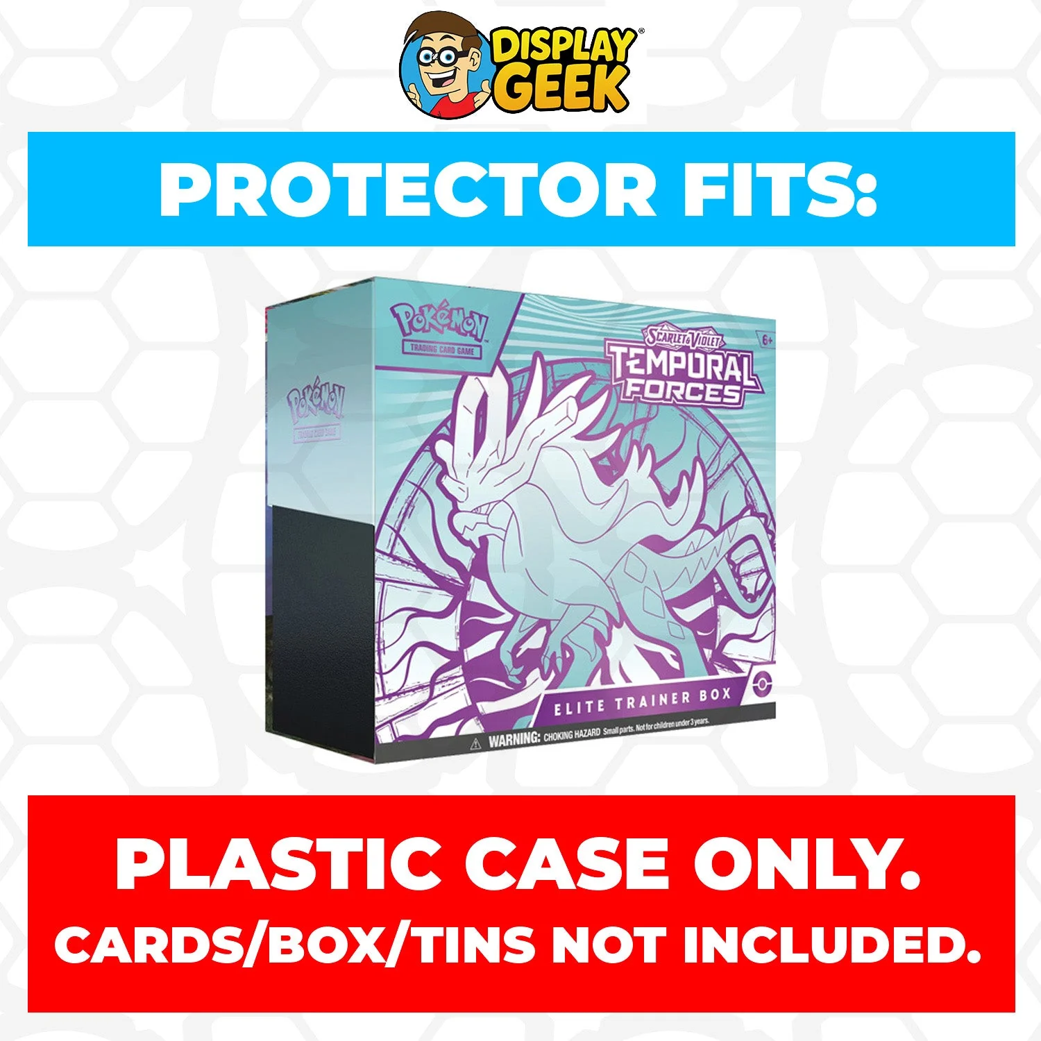 Plastic Protector for Pokemon TCG 2024 Scarlet & Violet Temporal Forces Iron Leaves Pokemon Center ETB Elite Trainer Box - Image 5