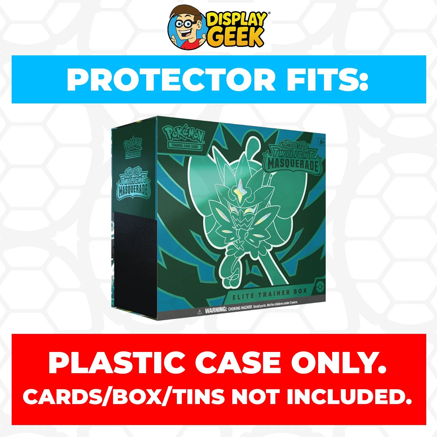 Plastic Protector for Pokemon TCG 2024 Scarlet & Violet Twilight Masquerade Ogerpon ETB Elite Trainer Box - Image 2