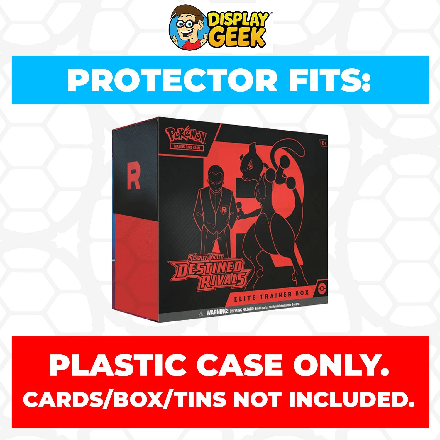 Plastic Protector for Pokemon TCG 2025 Scarlet & Violet Destined Rivals Mewtwo ETB Elite Trainer Box - Image 2