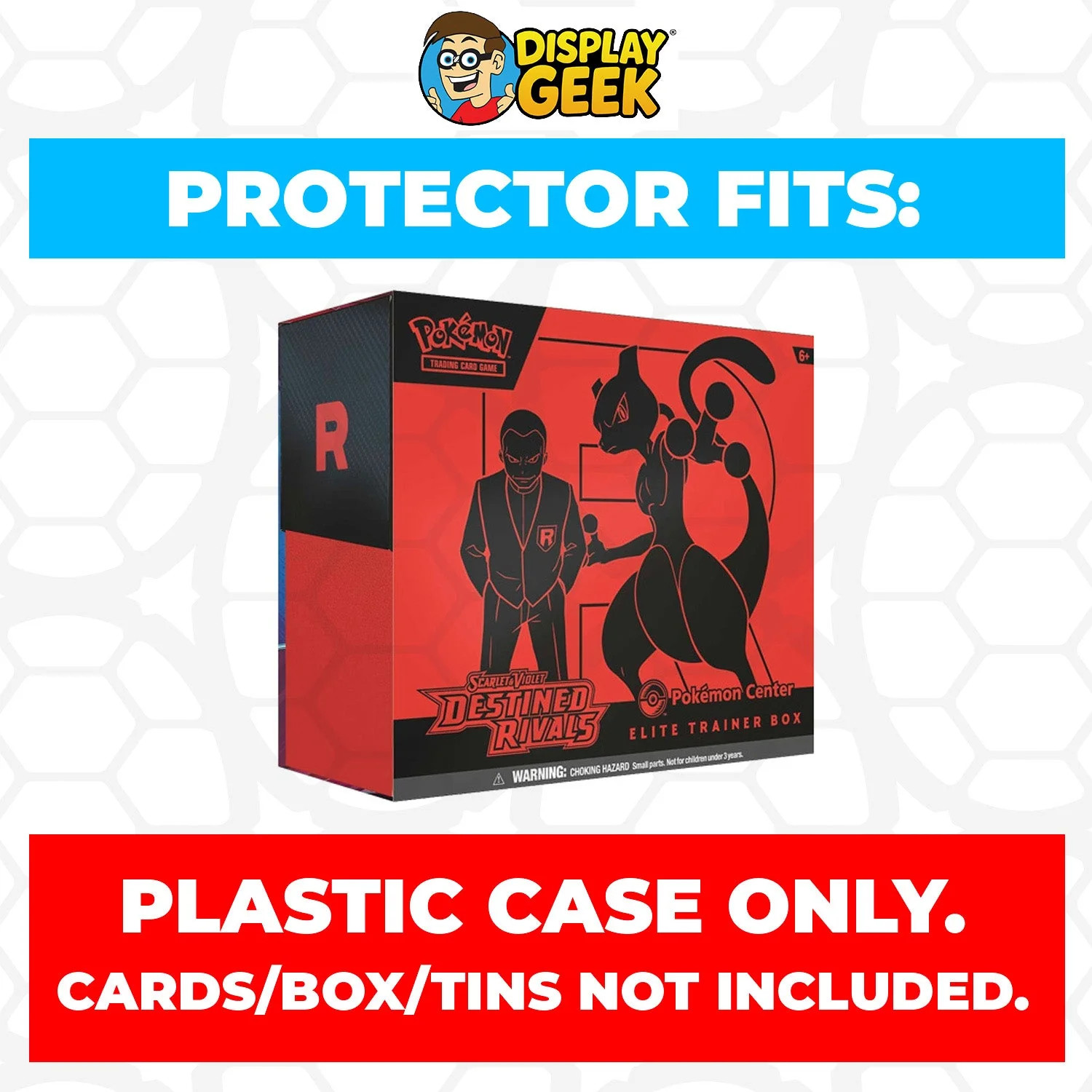 Plastic Protector for Pokemon TCG 2025 Scarlet & Violet Destined Rivals Mewtwo ETB Elite Trainer Box - Image 3