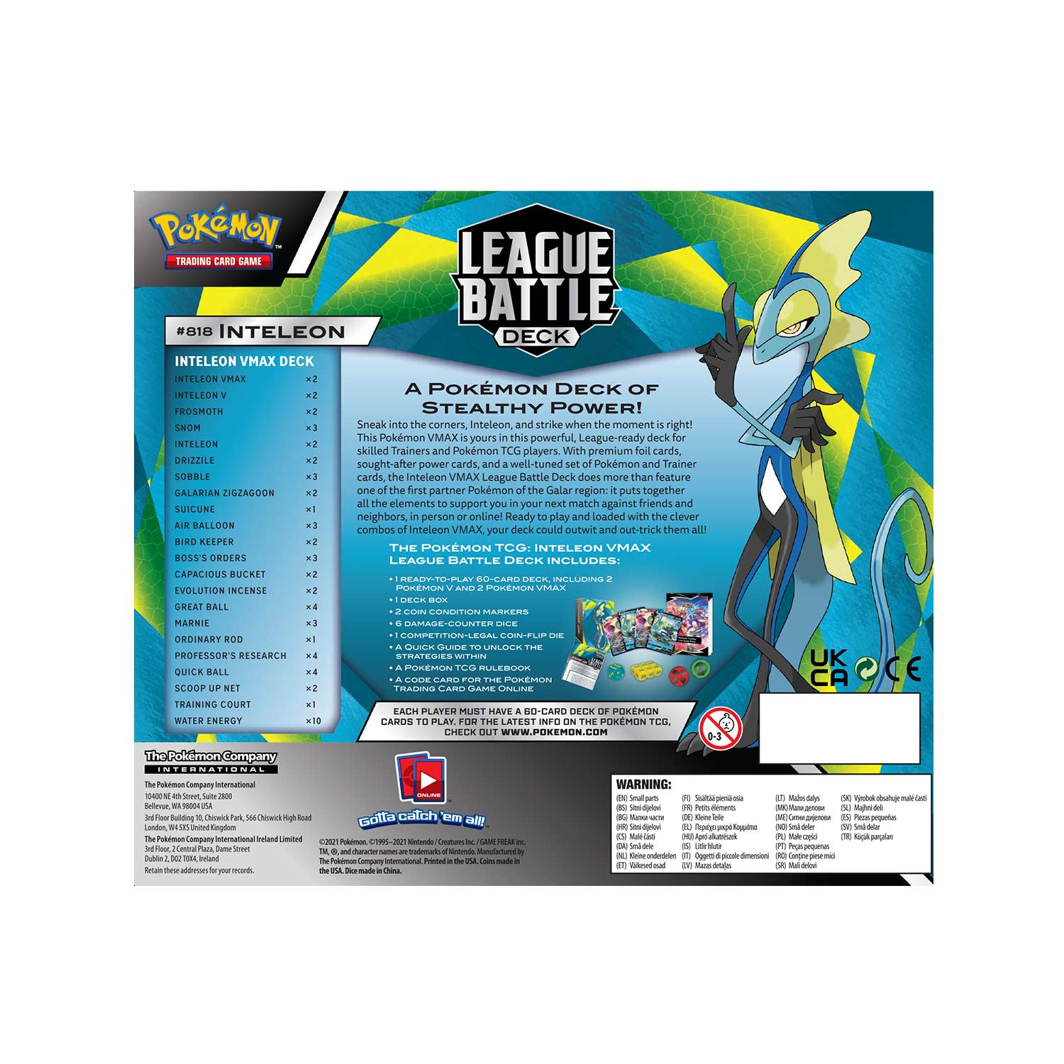 Pokémon TCG: Inteleon VMAX League Battle Deck - Image 4