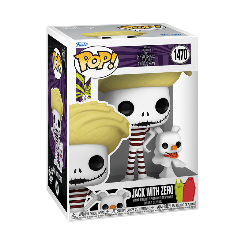 Pop! Disney: Jack Skellington with Zero at the Beach - Image 2